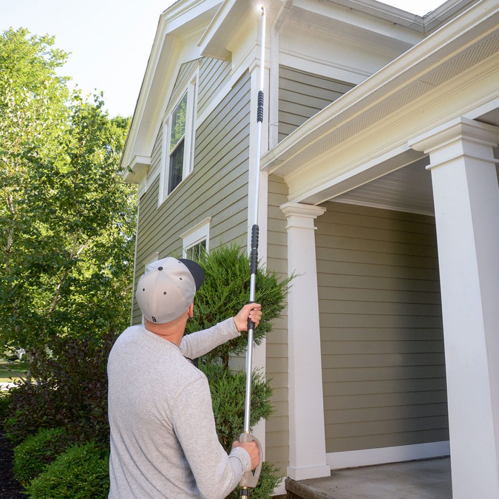 What is an extension wand for pressure washers?