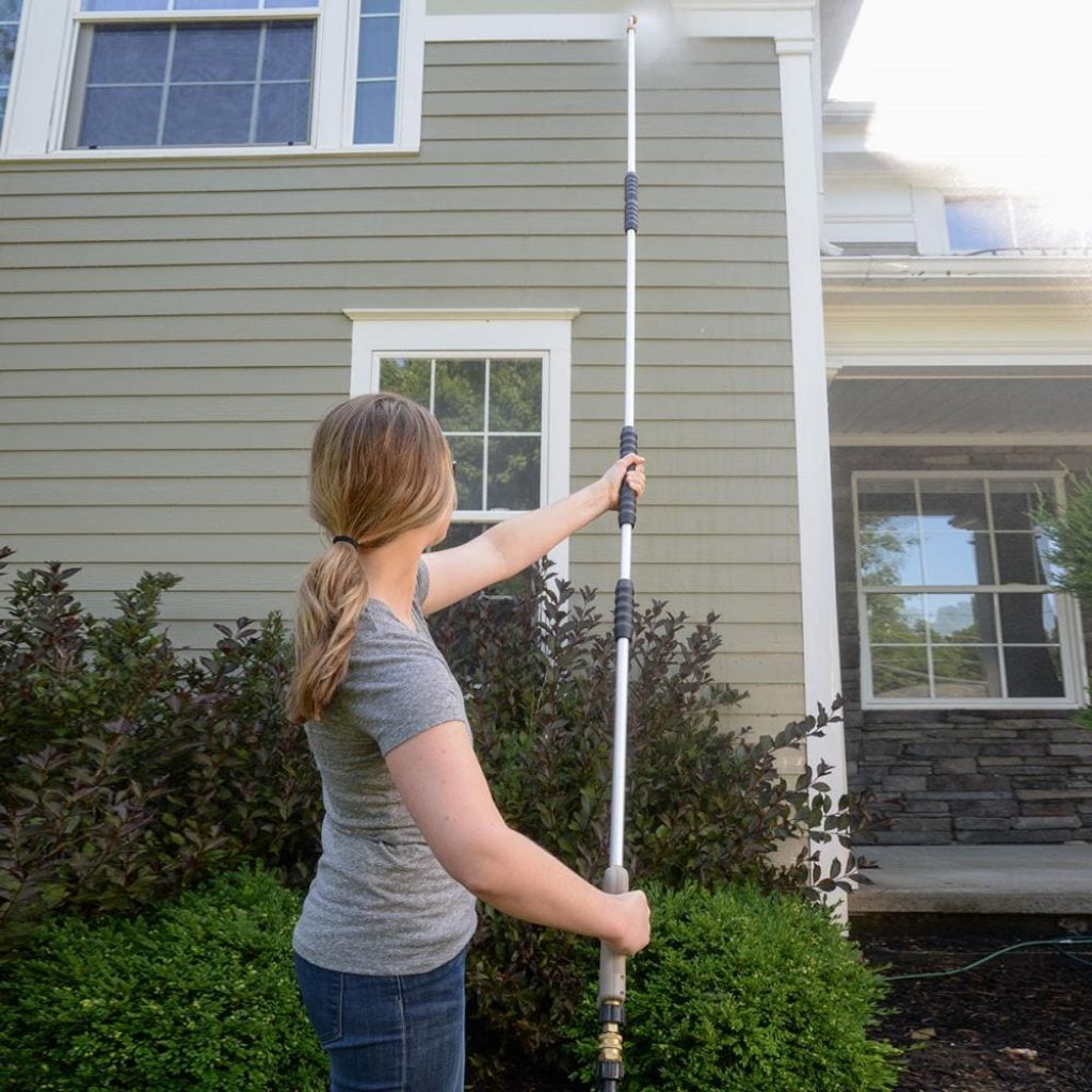 Benefits of using extension wands with high-pressure washers