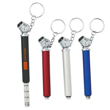 250 Custom Mini Tire Gauge Key Chain