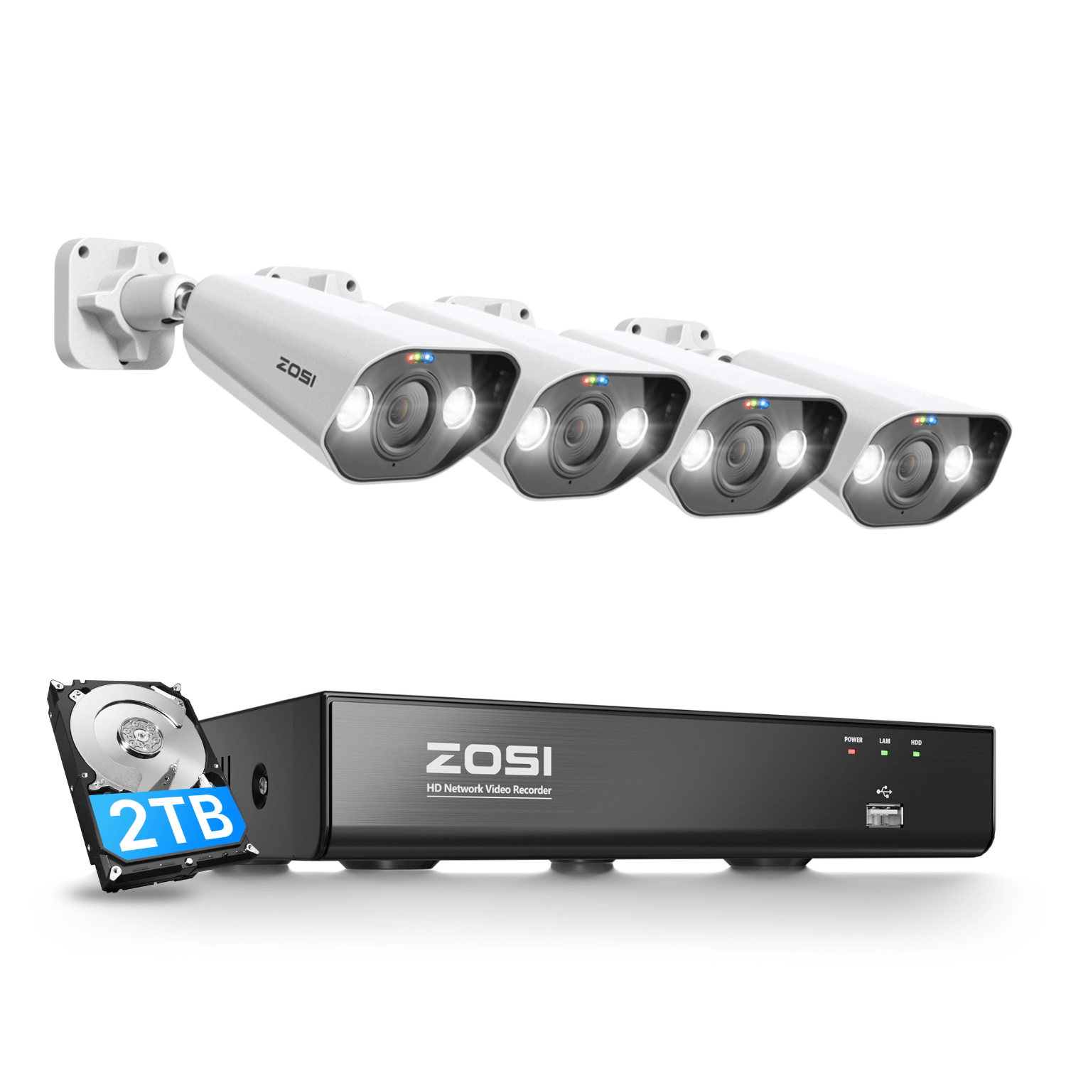 4K PoE Security System with NVR
