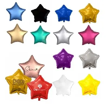 50 Star Helium Saver Foil Balloons