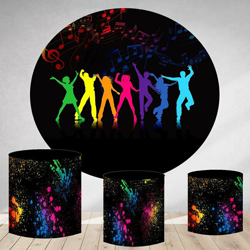 Aperturee Circle Dancing People Backdrop