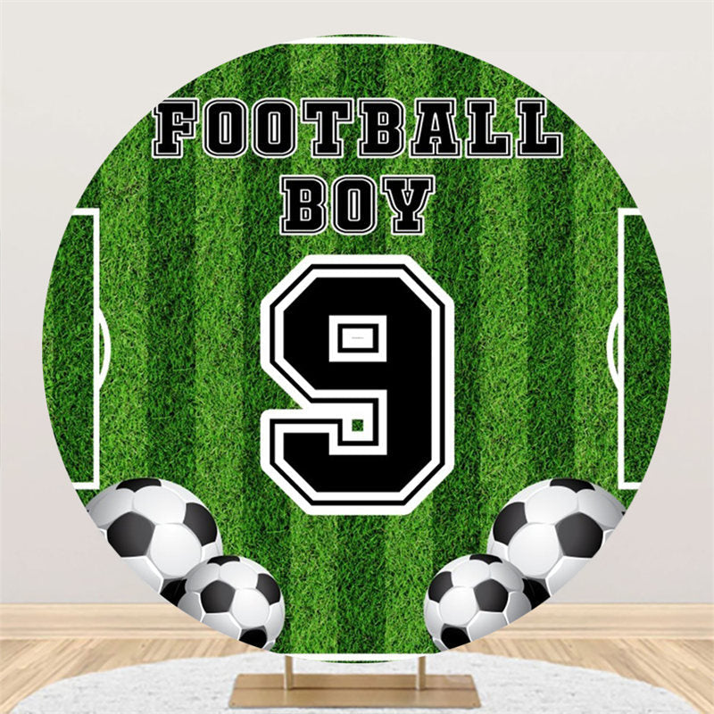 Aperturee Football Turf Birthday Backdrop