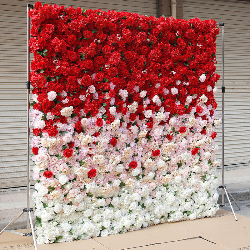 Aperturee Gradient Flower Wall Decor 4x8 ft