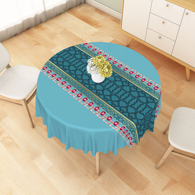 Aperturee Ornate Pattern Tablecloth