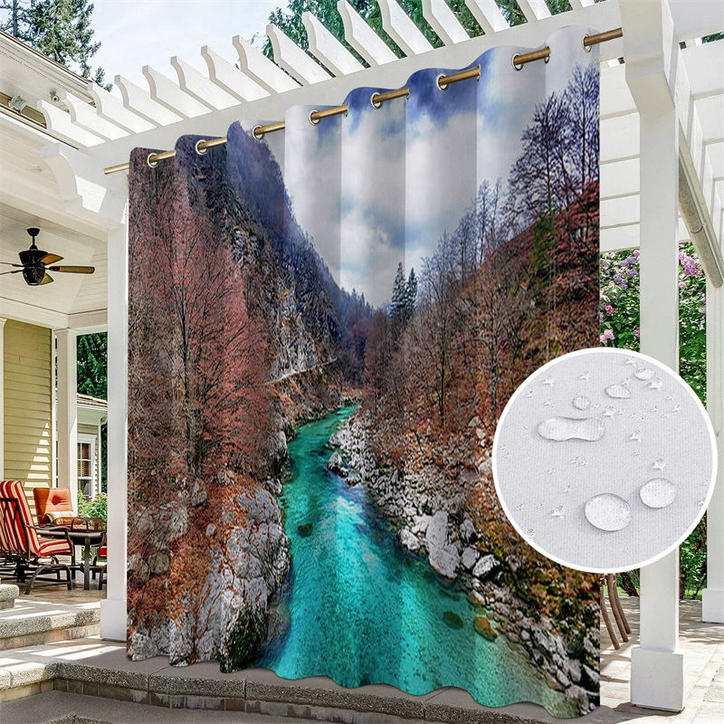 Aperturee Waterproof Outdoor Curtains for Patio