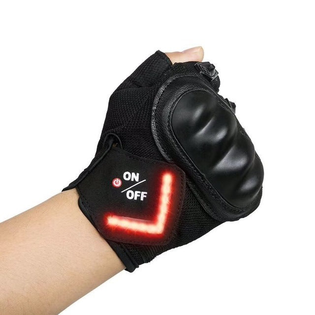 Automatic Induction Turn Signal Gloves for Safety