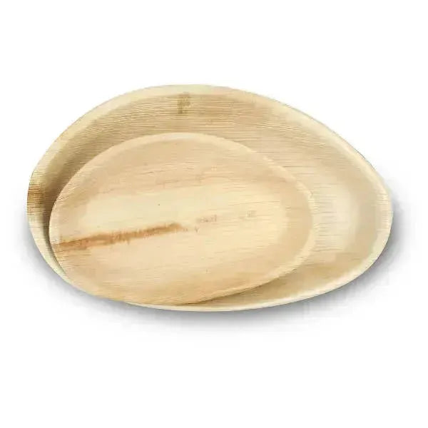 Bamboo Look Compostable Plate Set (50 Pieces)