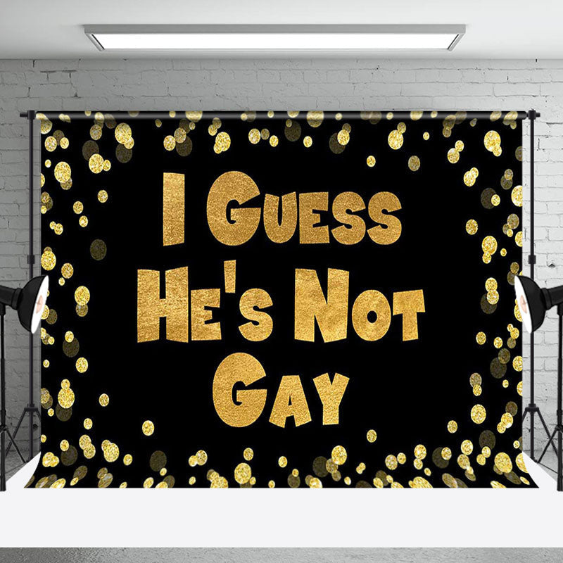 Black Gold Bokeh Party Backdrop
