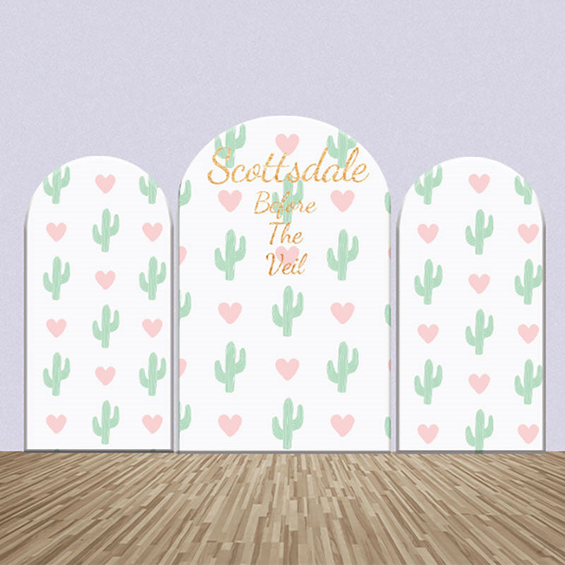 Cacti Heart Repeat Arch Backdrop Kit