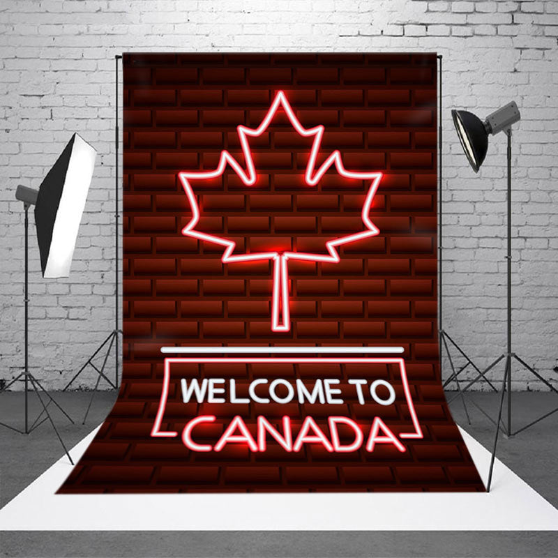 Canada Day Party Backdrop Decoration