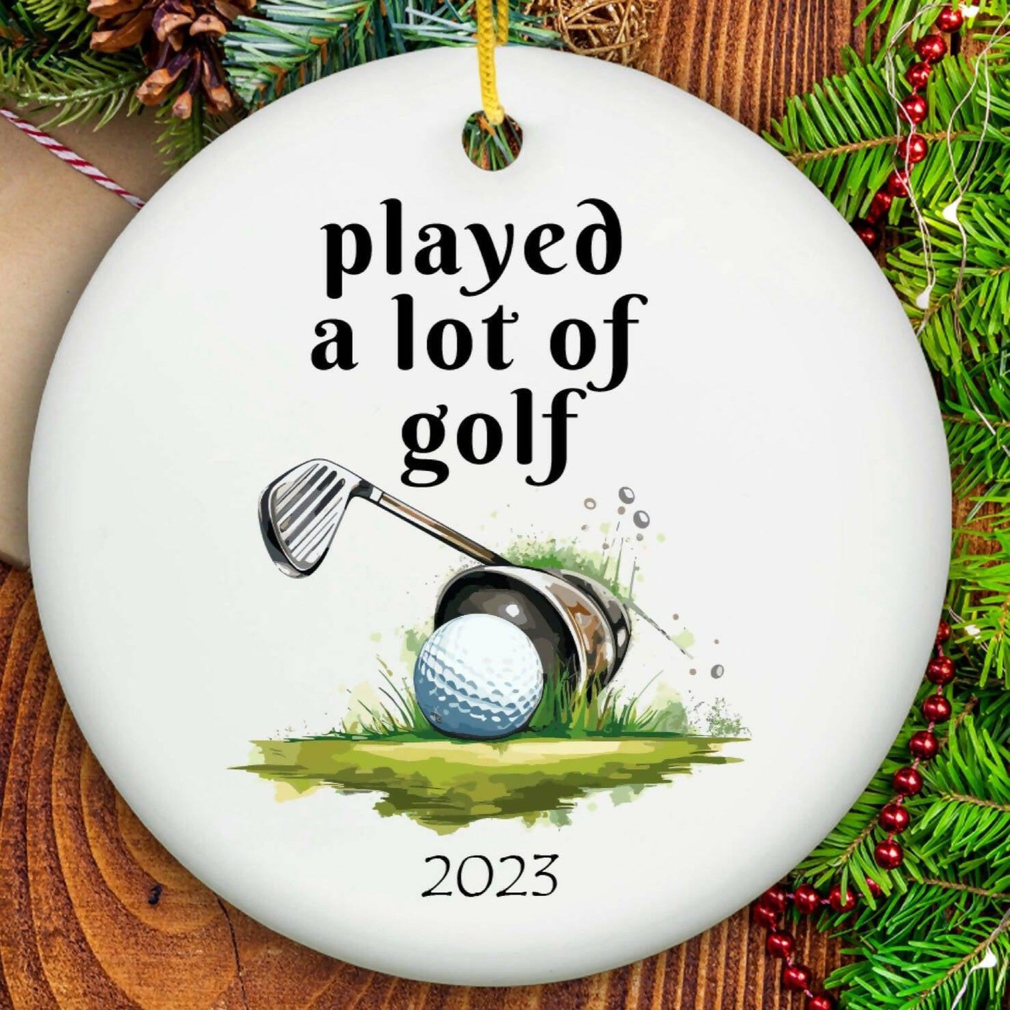 Ceramic Golf Ornament for Enthusiasts
