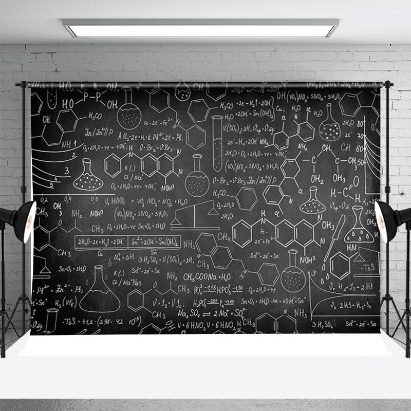 Chemical Formula Blackboard Backdrop