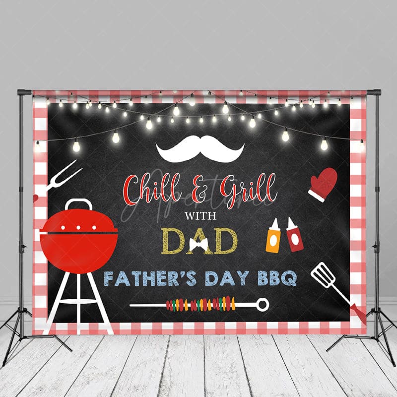 Chill and Grill BBQ Party Backdrop