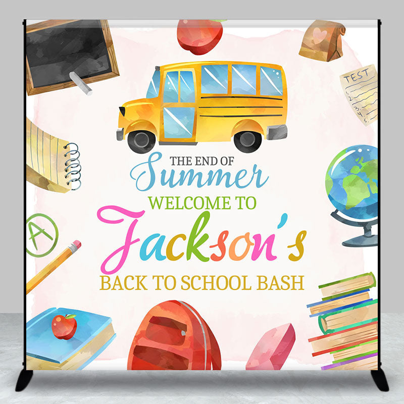 Custom Back To School Banner Backdrop