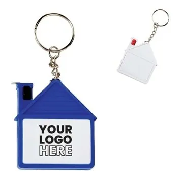 Custom House Tape Measure with Key Tag