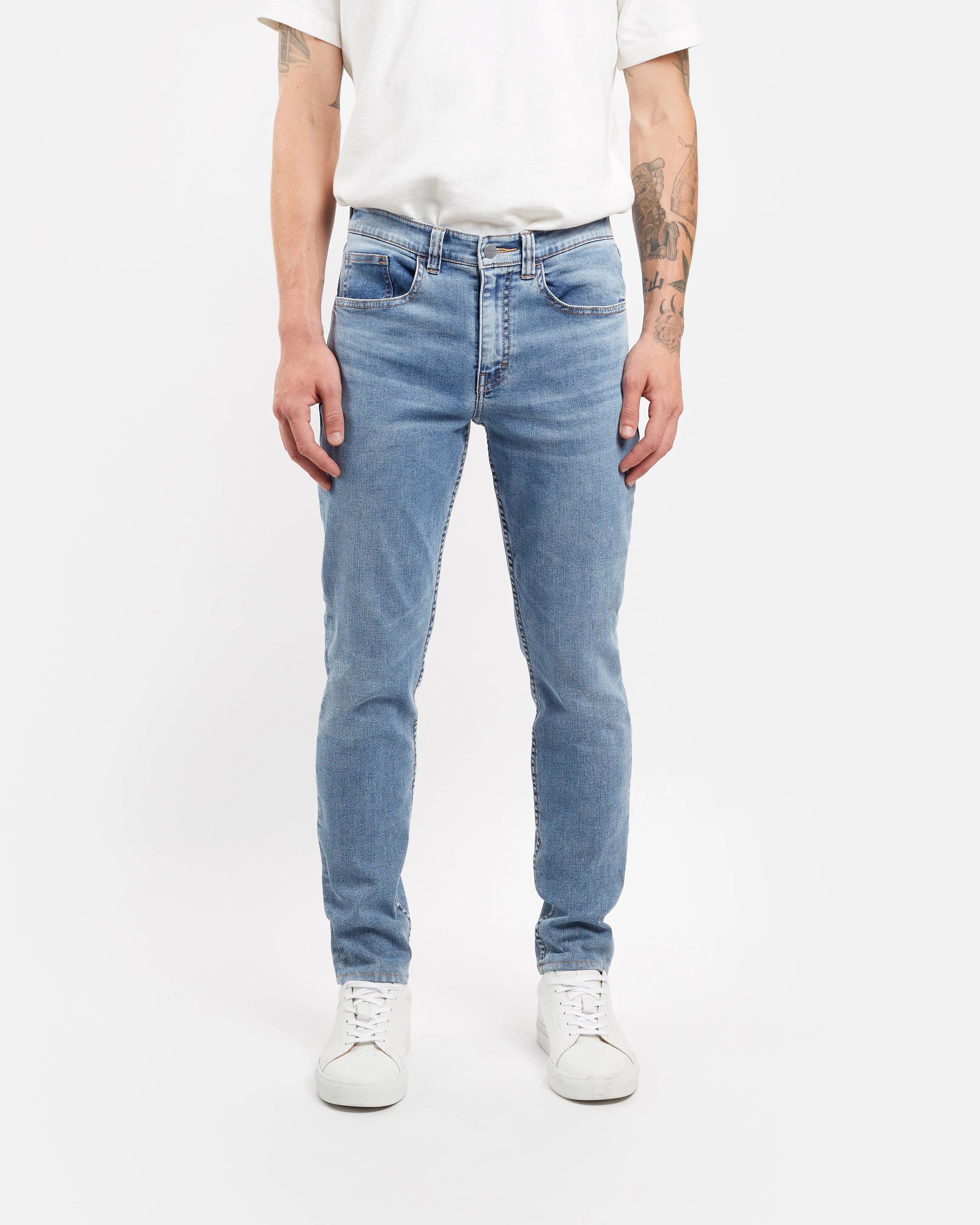 Custom Slim Fit Jeans in Glacier Wash