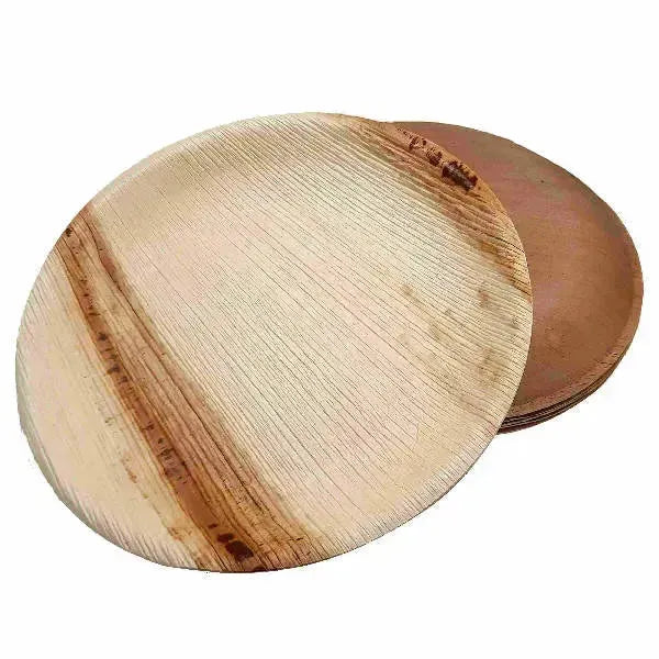 Dtocs Compostable Palm Leaf Plates - 10 Inch