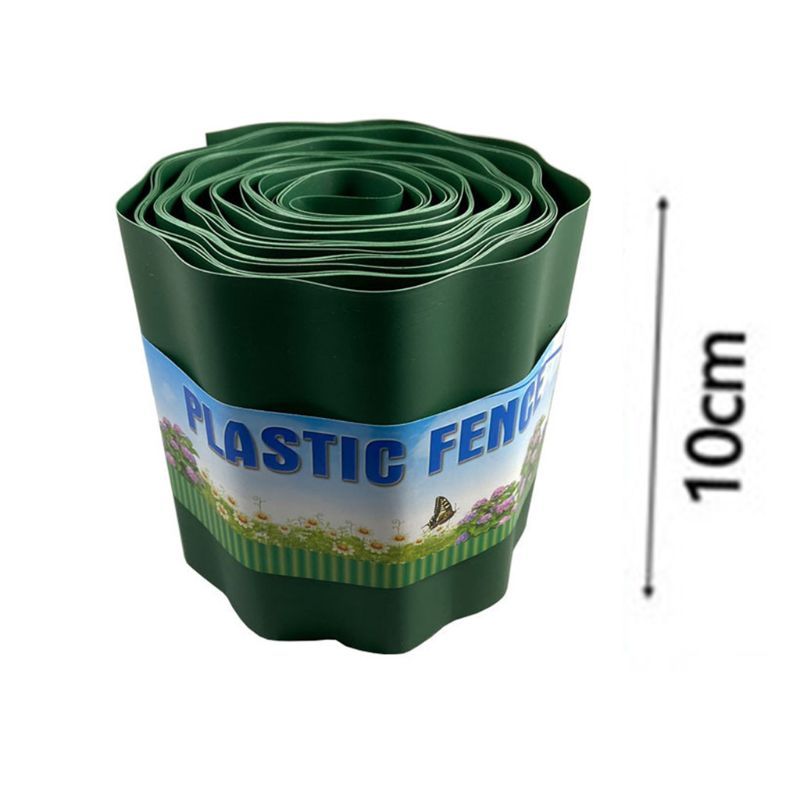 Durable Green Plastic Garden Fence