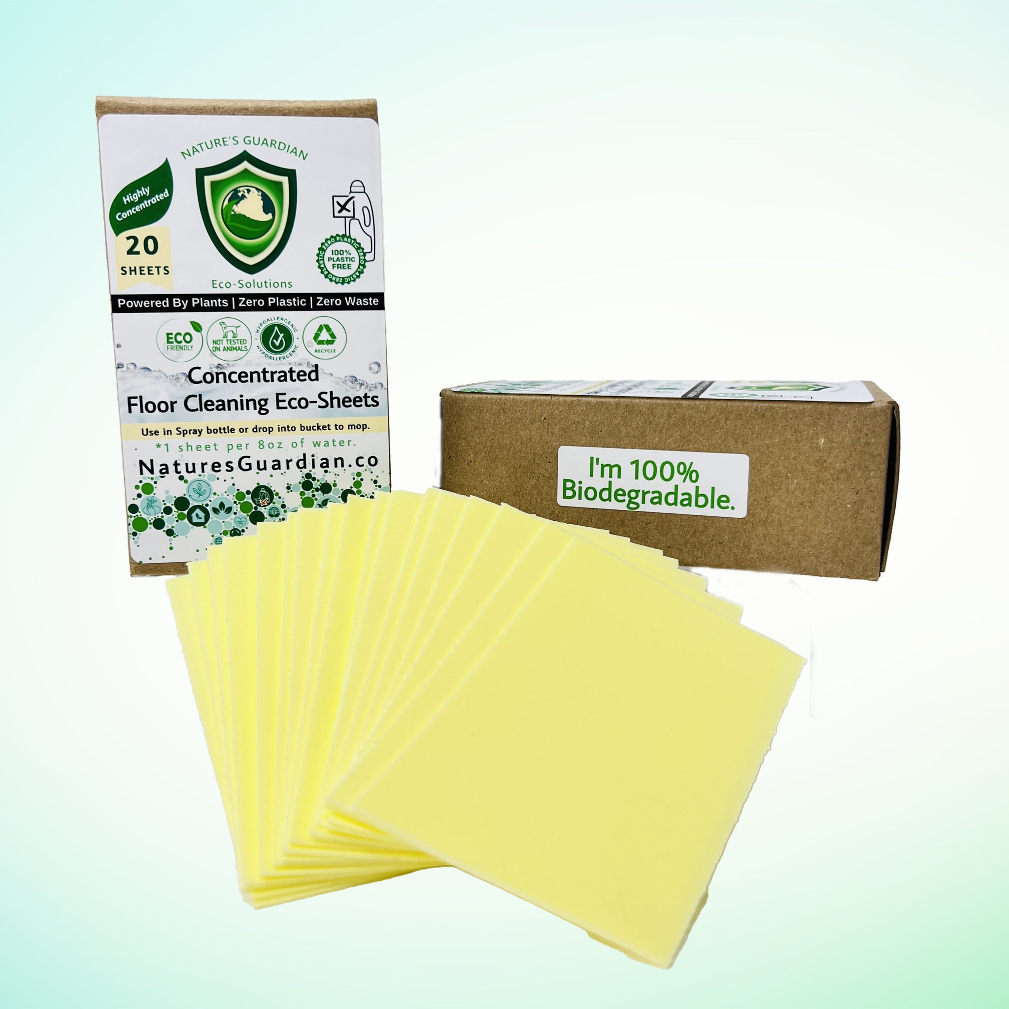 Eco-Friendly Concentrated Cleaning Sheets