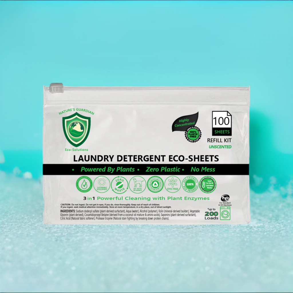 Eco-Friendly Laundry Detergent Sheets