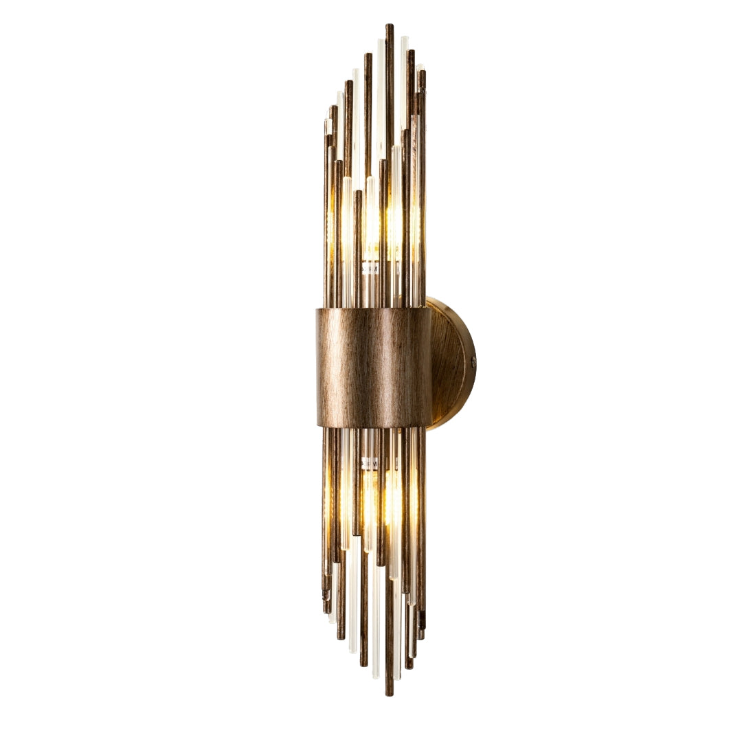 Elegant Antique Gold Finish Wall Light