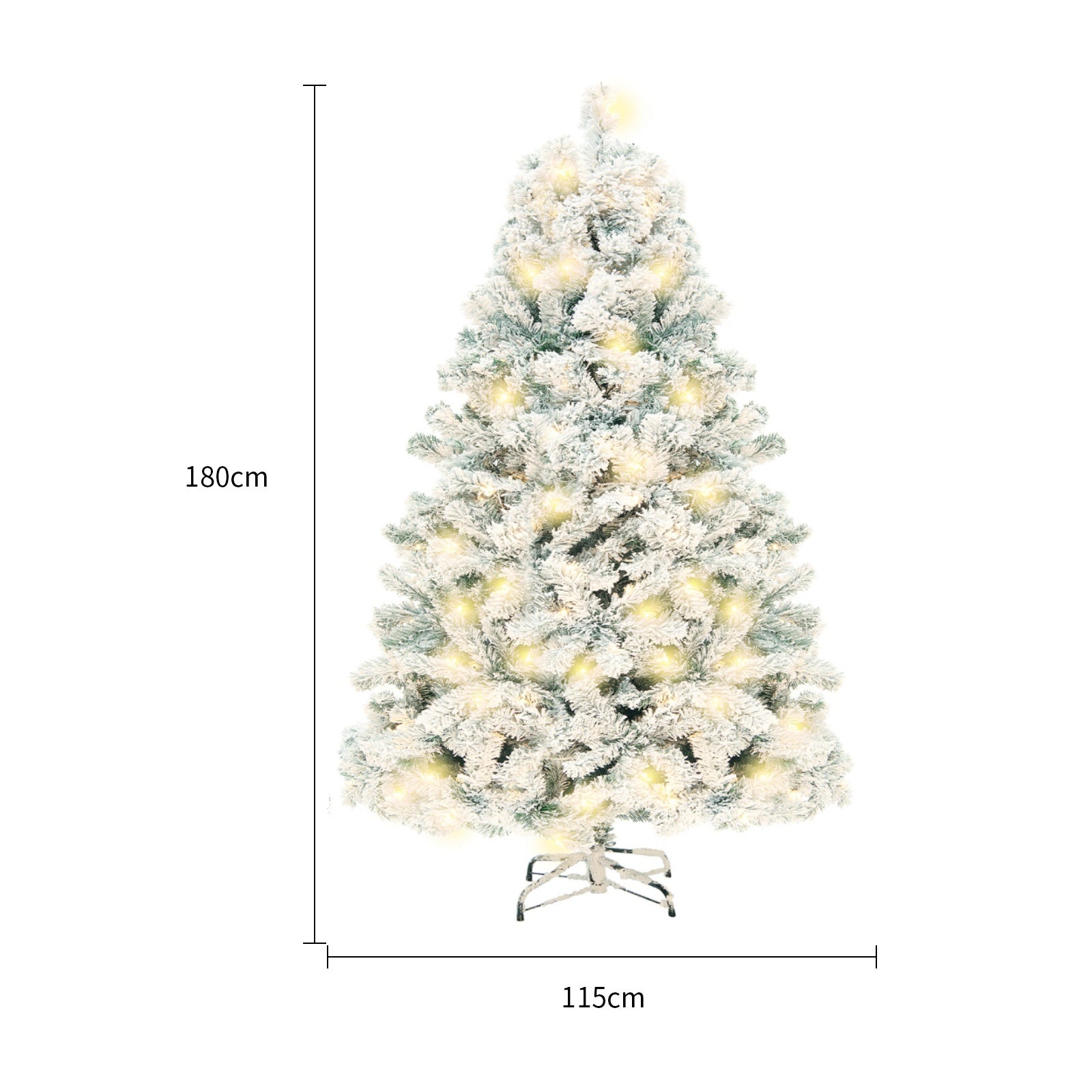 Elegant PVC Artificial Christmas Tree 180CM