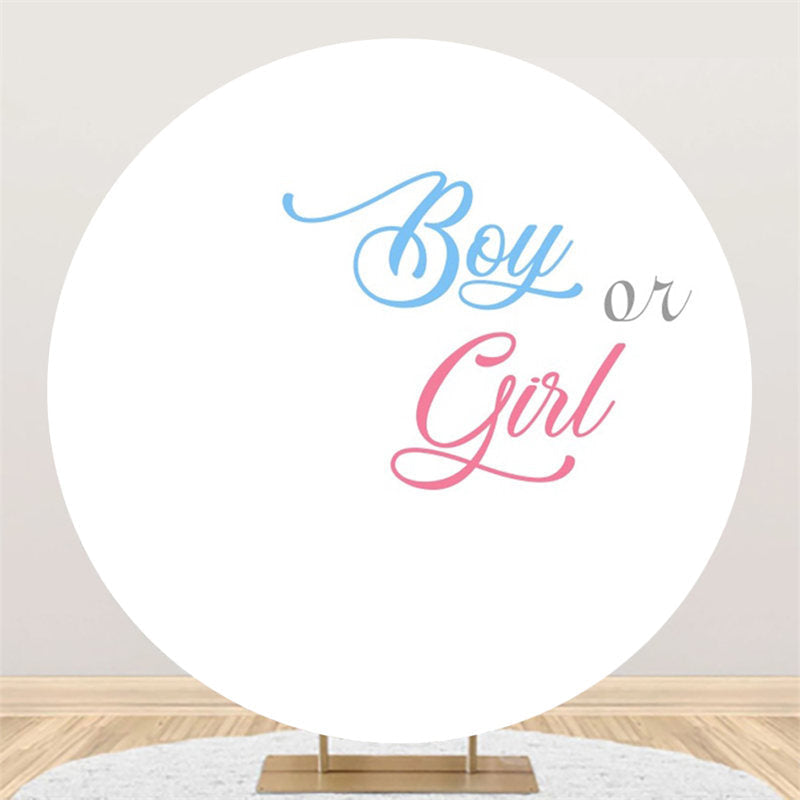Elegant Round Backdrop for Baby Showers