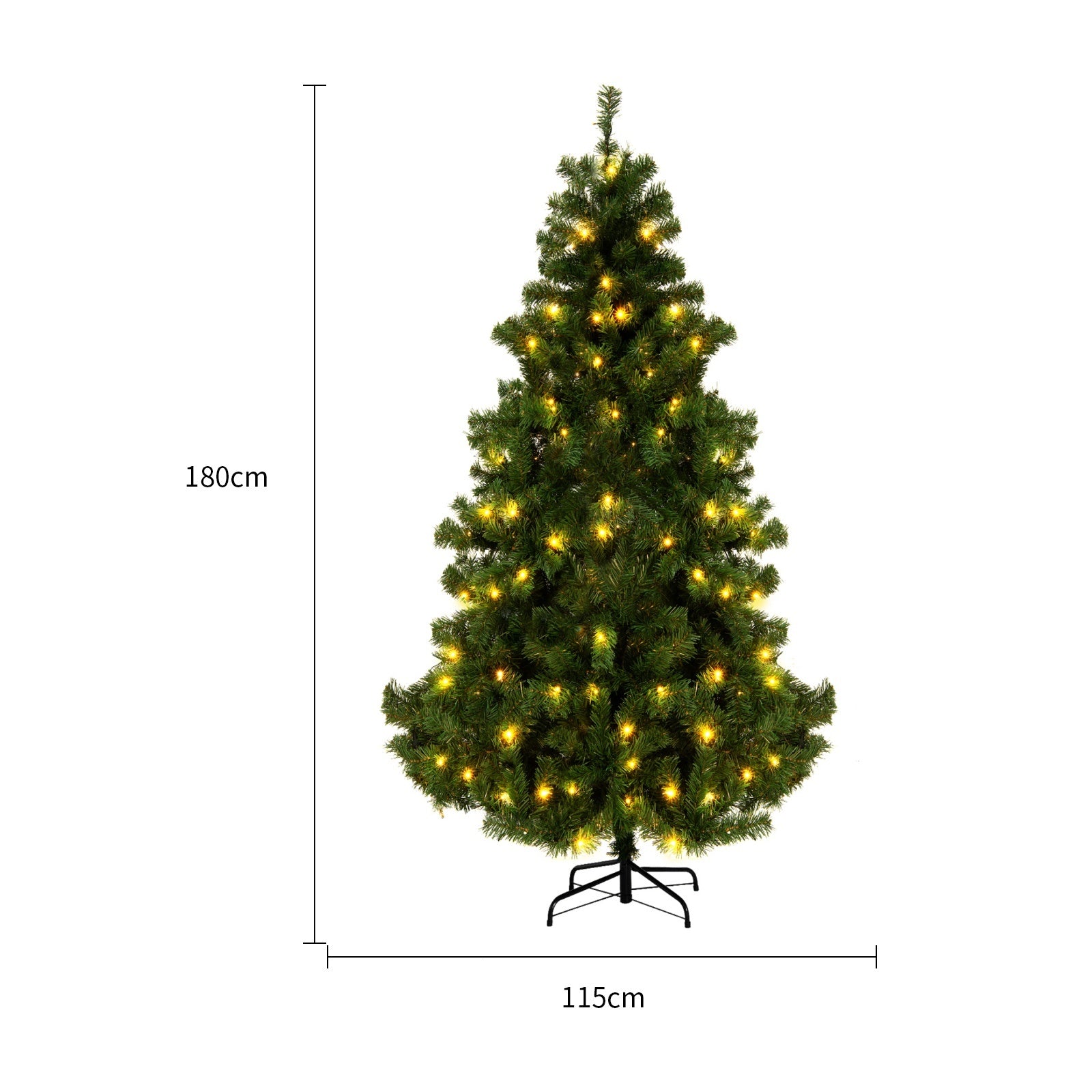 Elegant Snowy PVC Christmas Tree