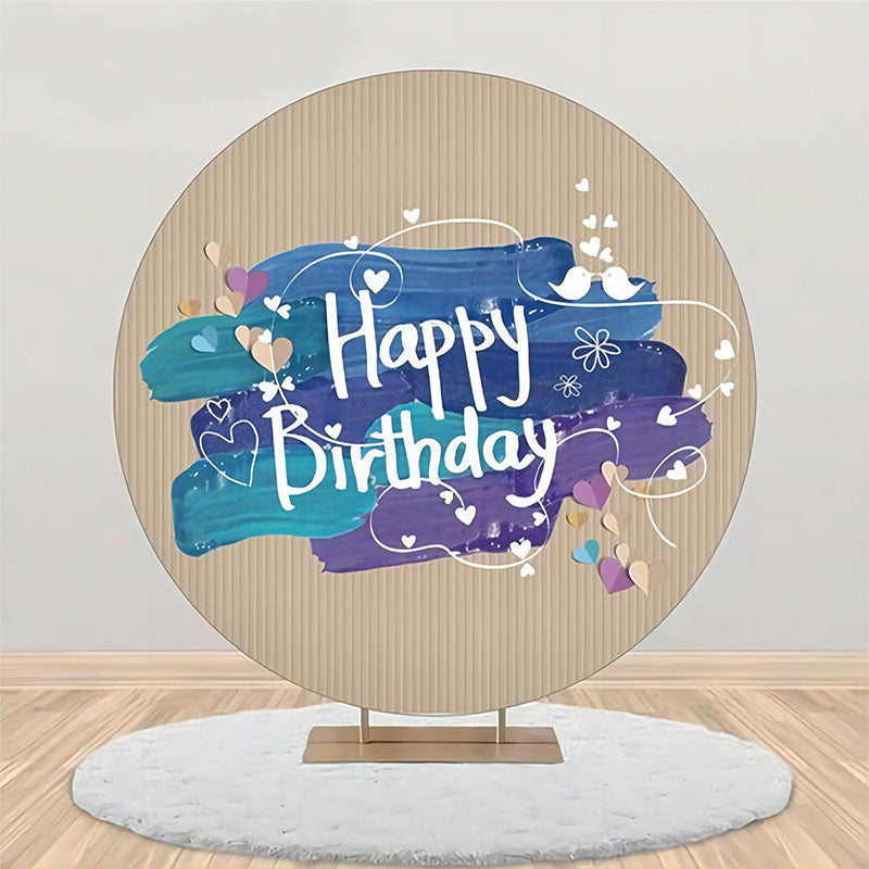 Eye-Catching Round Birthday Backdrop