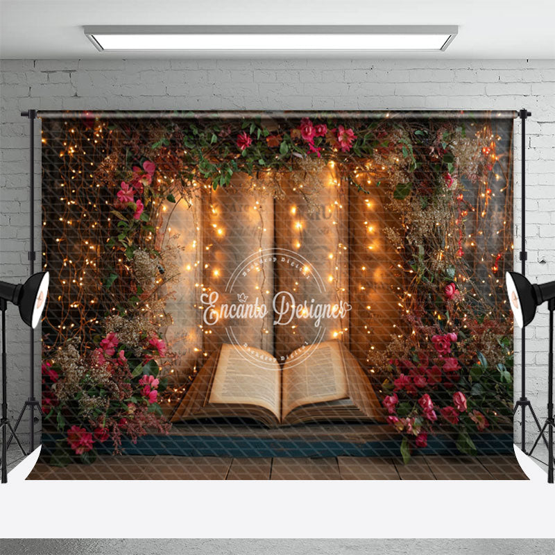 Fantasy LED Flowers Story Book Backdrop