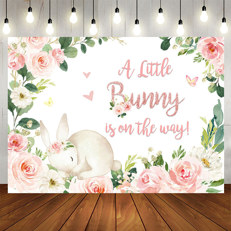 Floral Baby Shower Backdrop Design