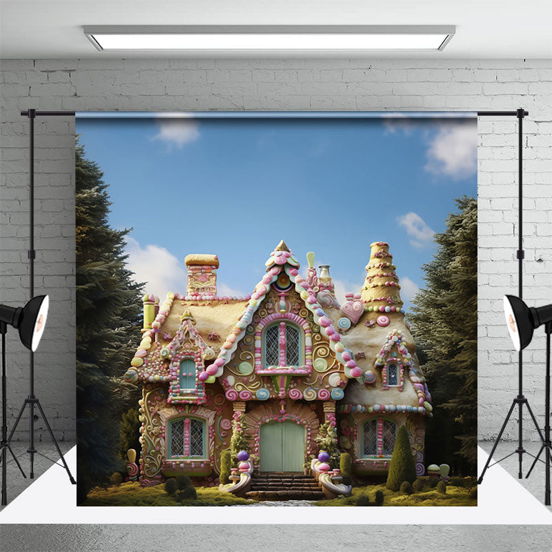 Forest Sky Cake Smash Photography Backdrop