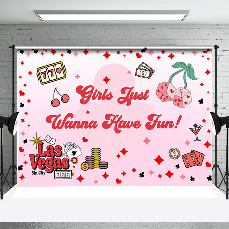 Girl Just Wanna Have Fun Dance Backdrop