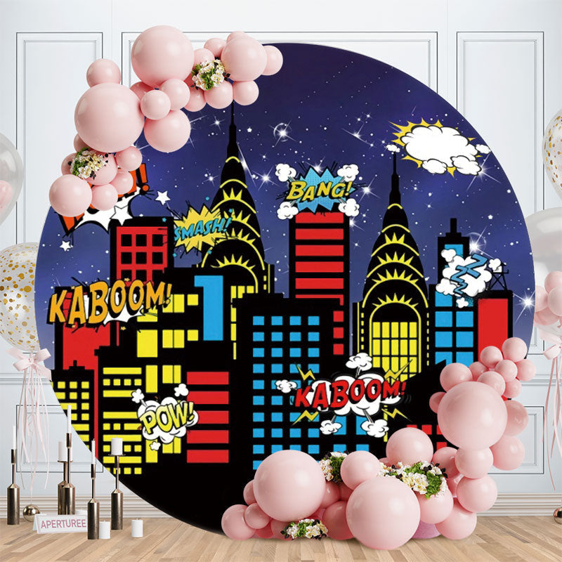 Glitter Circle Backdrop for Birthdays