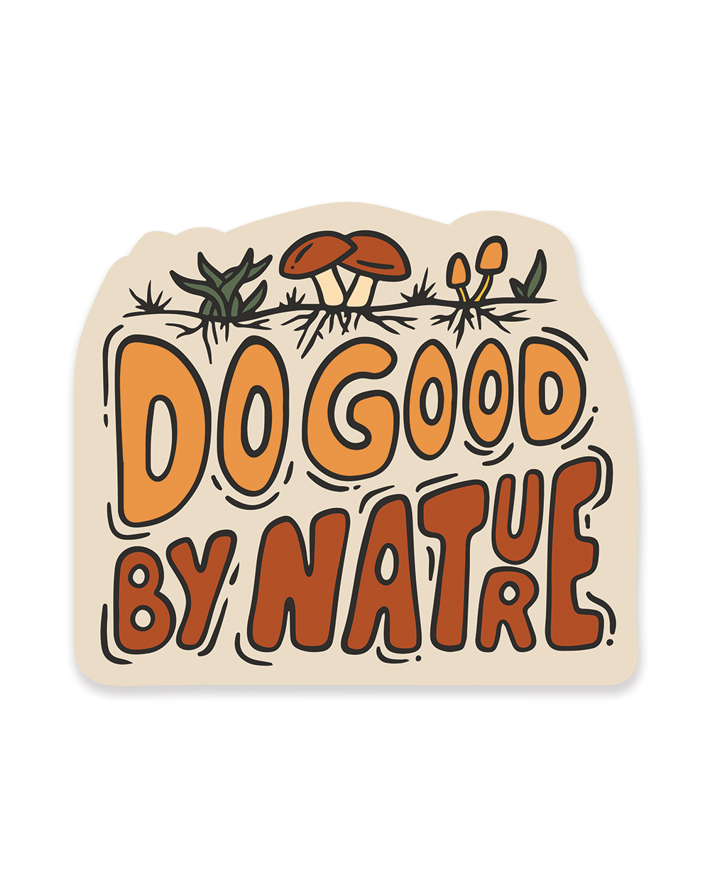 Good By Nature Sticker for Eco Lovers