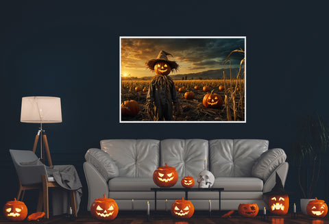 Guardian of the Pumpkin Patch Photograph