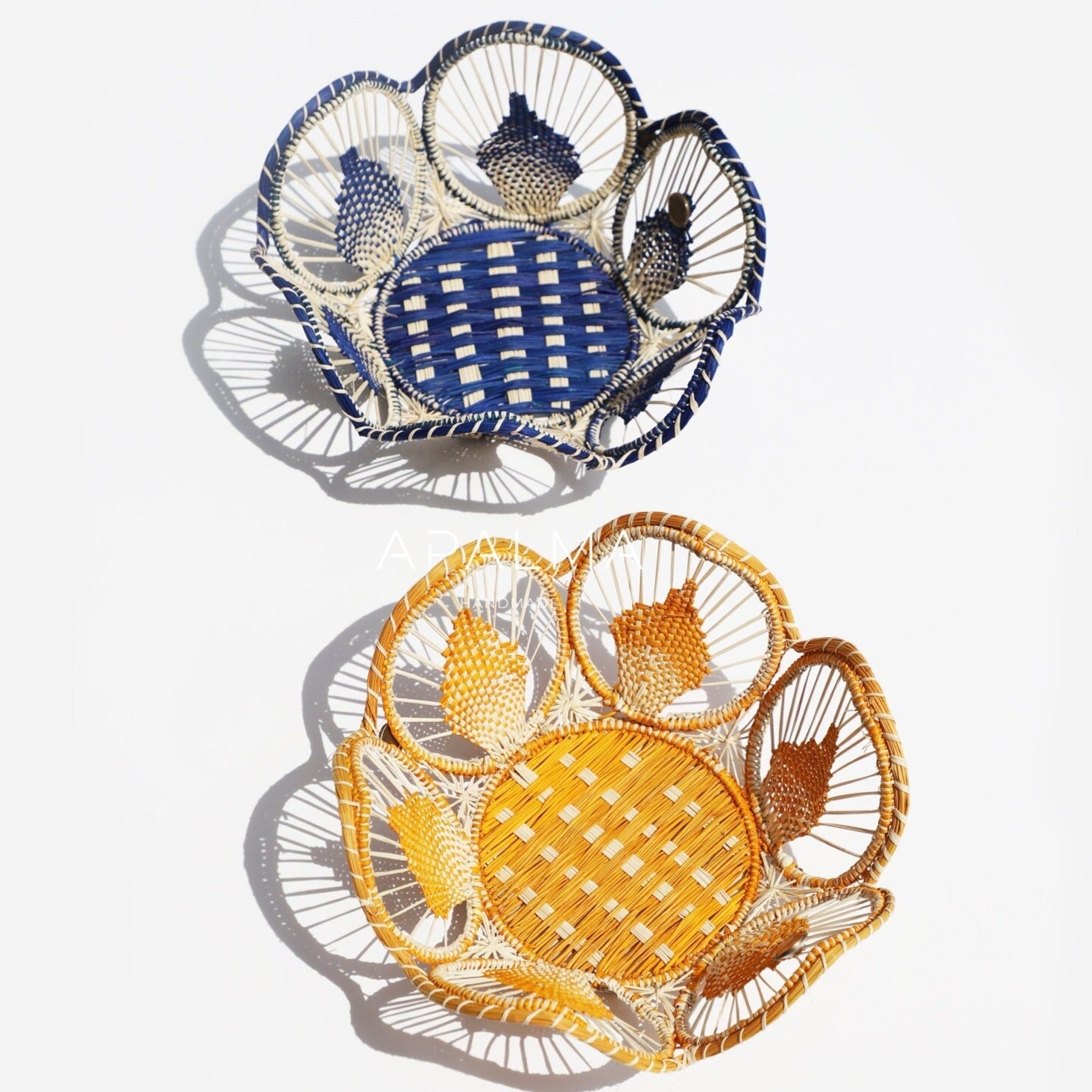 Handmade Iraca Palm Bread Basket