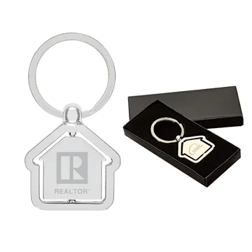 House Shaped Spinning Keyring Gift