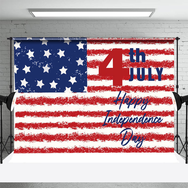 Independence Day American Flag Backdrop