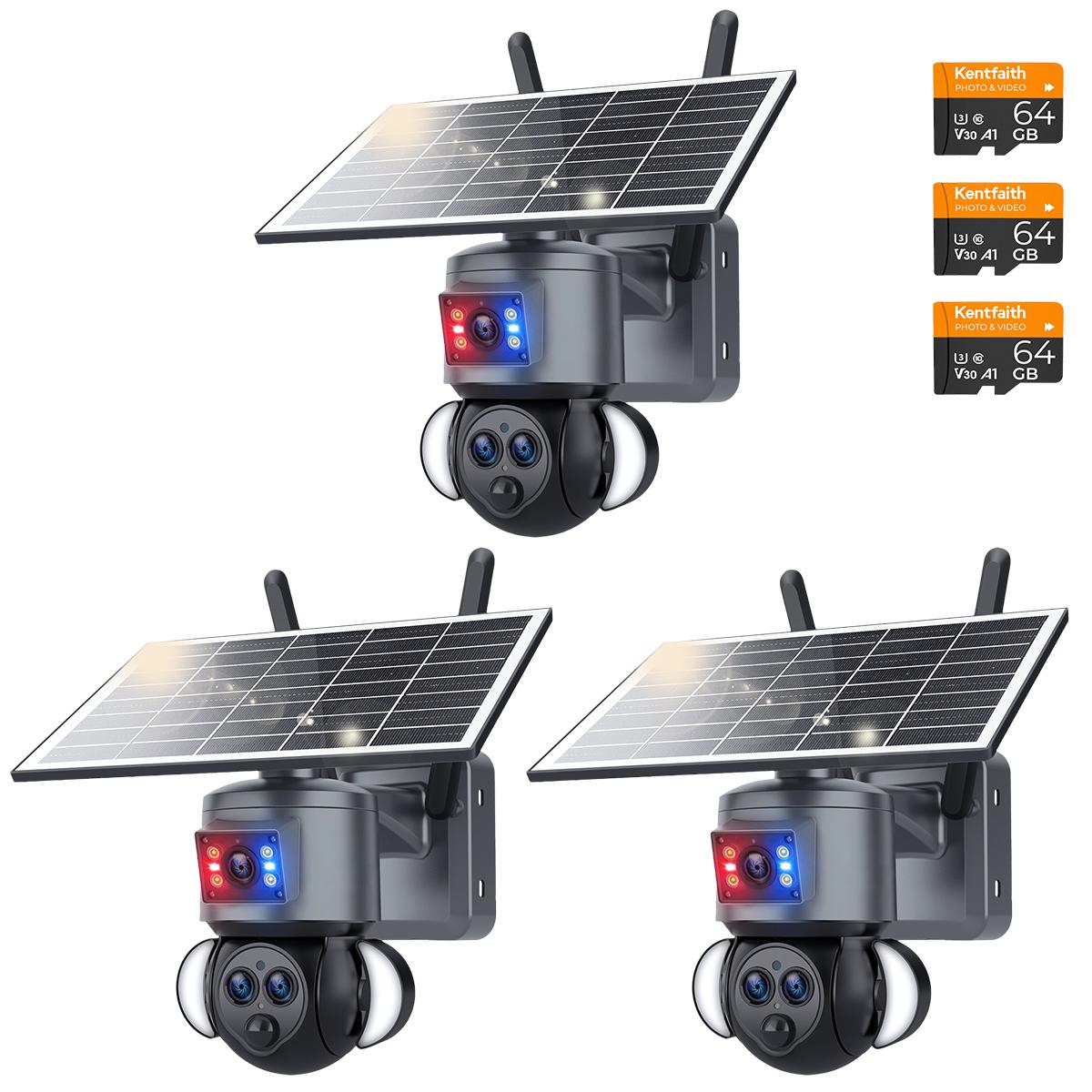 KENTFAITH Solar Powered WiFi Security Camera