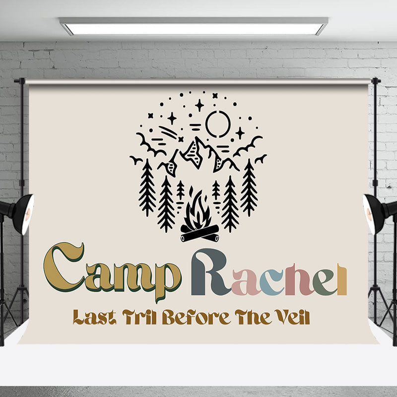 Last Tril Bachelorette Party Backdrop