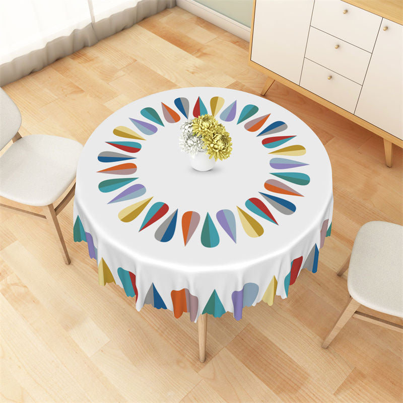 Multicolor Round Tablecloth for Every Occasion