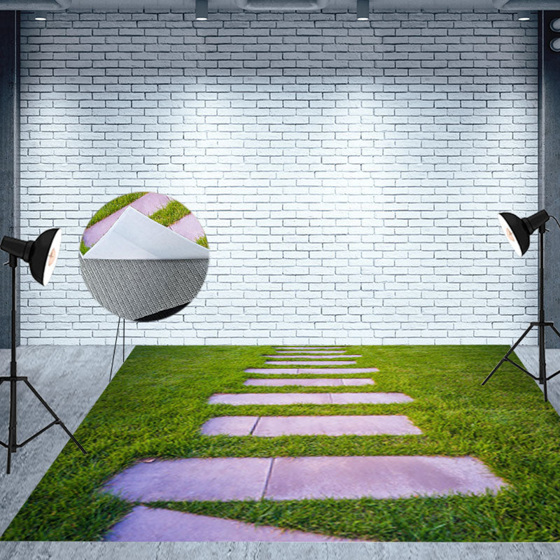 Paving Slabs Spring Park Floor Mat
