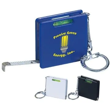 Promotional Square Level Tape Measure Key Tag