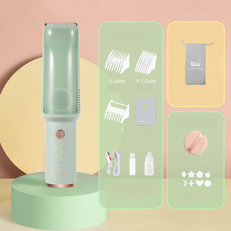 Rechargeable Baby Hair Trimmer with Vacuum Function