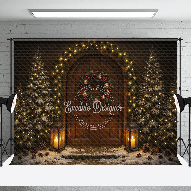 Rustic Christmas Photography Backdrop 3x2ft