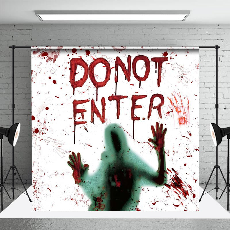 Spooky Halloween Handprint Backdrop