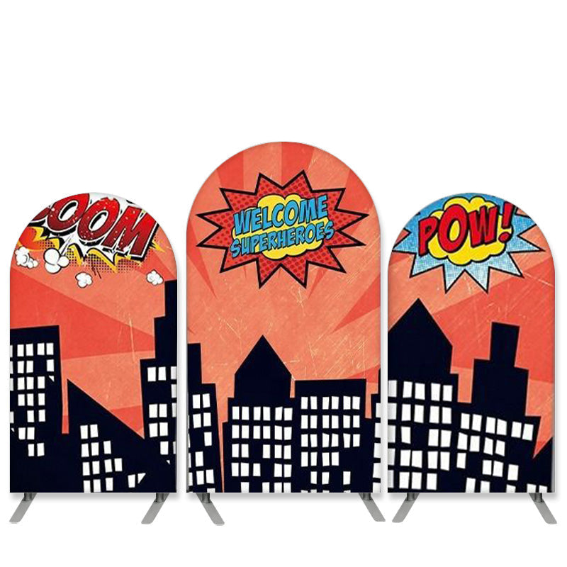 Super Heroes Theme Arch Backdrop Kit