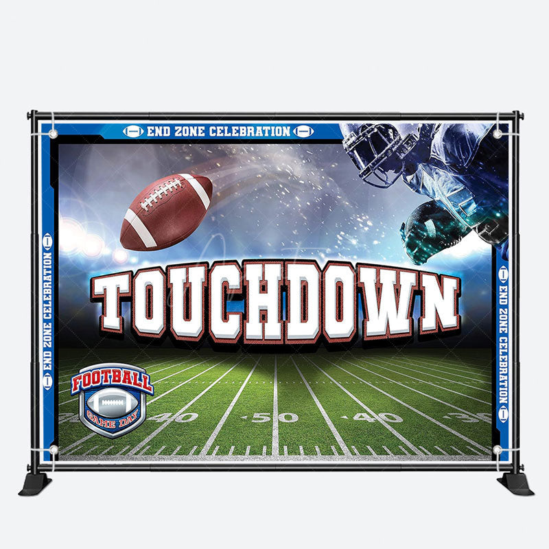 Touch Down Football Game Day Backdrop